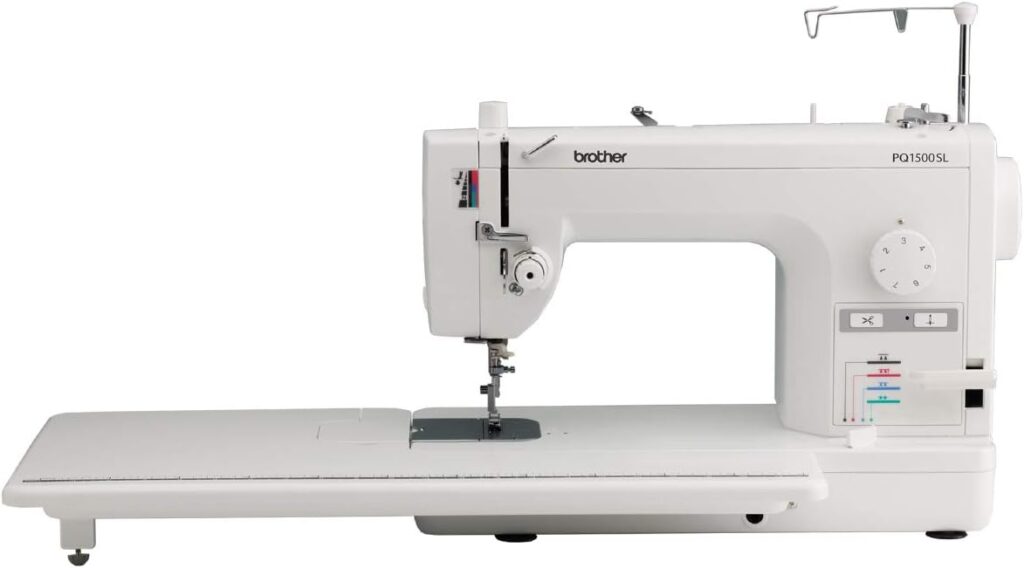 Brother Sewing and Quilting Machine, PQ1500SL, Up to 1,500 Stitches Per Minute, Wide Table, 7 Included Sewing Feet