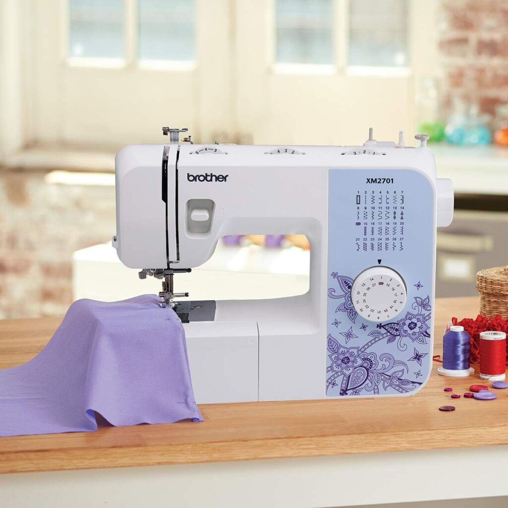 Brother Sewing Machine, XM2701, Lightweight Machine with 27 Stitches, 6 Included Sewing Feet