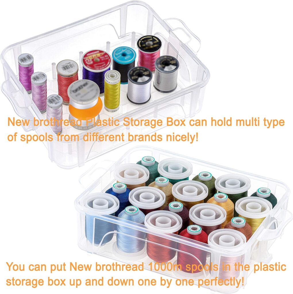 New brothread 80 Spools 500m Each Embroidery Machine Thread - High ...