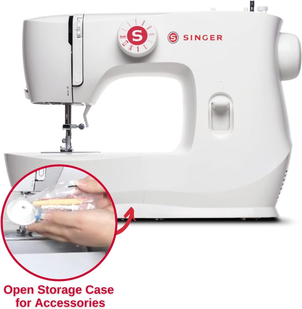 SINGER | MX60 Sewing Machine With Accessory Kit  Foot Pedal - 57 Stitch Applications - Simple  Great for Beginners